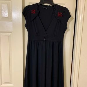 Rock steady rockabilly style dress with swallows